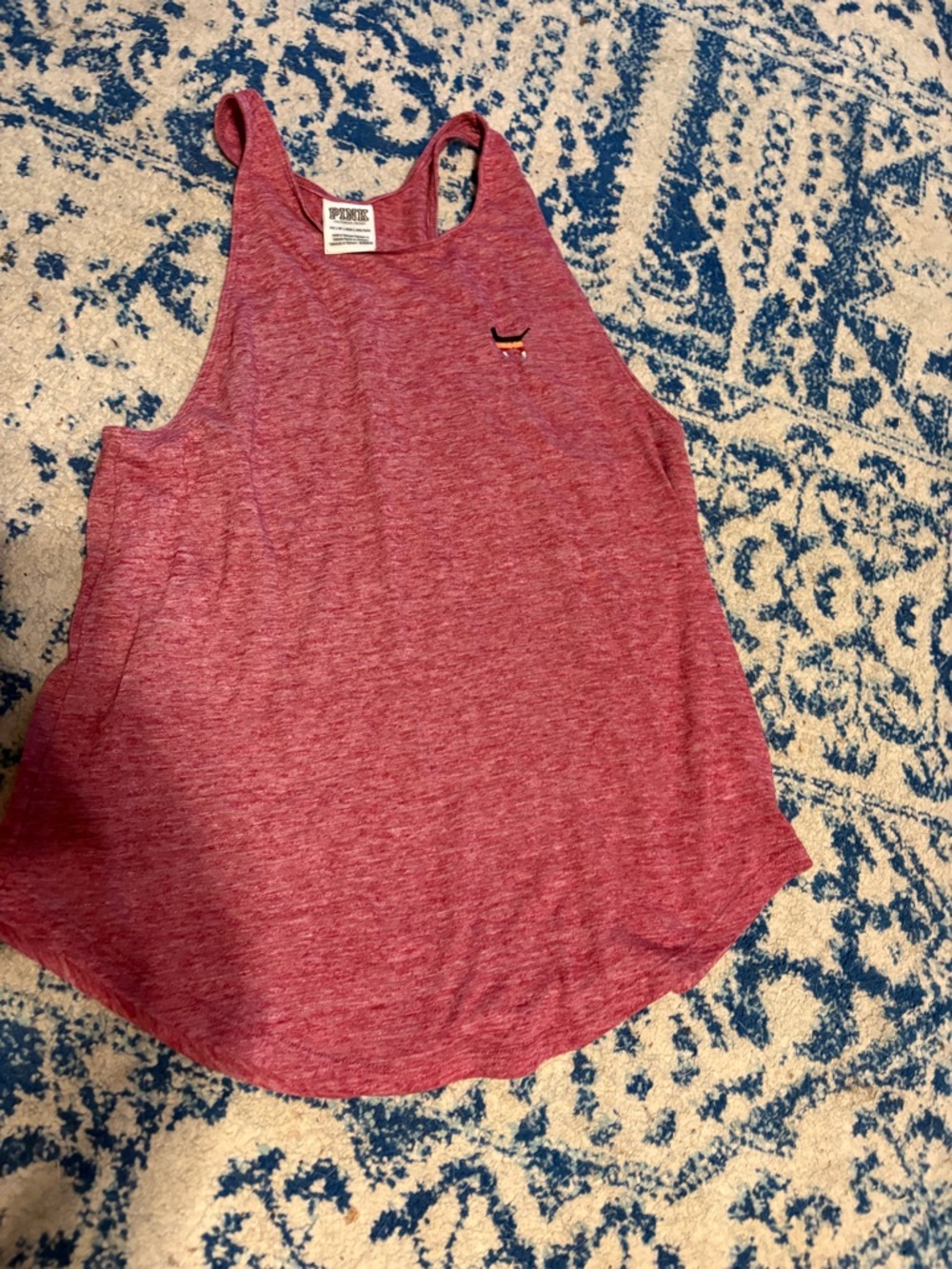 PINK Victoria's Secret Heather Raspberry Racerback Tank